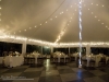Tent all lit up for romance and elegance at the Belvedere Mansion