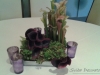Calla Lilies with succulents how gorgeous