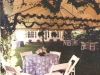 Gorgeous English Garden design with tents completely finished with handmade ropings and flora